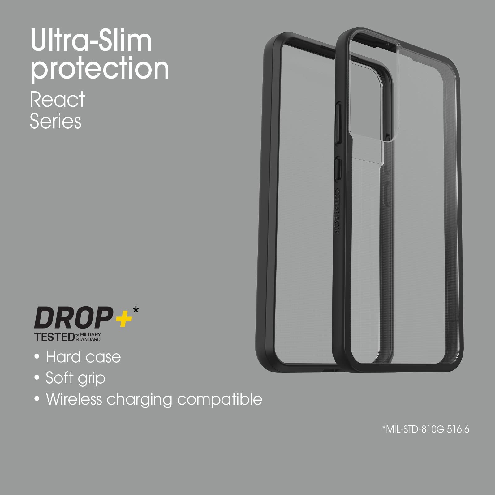 OtterBox Galaxy S22+ Prefix Series Case - Ultra Thin Protective Cover with Raised Edges, Wireless Charging Compatible, Party Pink | Slim & Pocket-Friendly Design for Screen & Camera Protection | Perfect for Everyday Use, Travel & Outdoor Activities