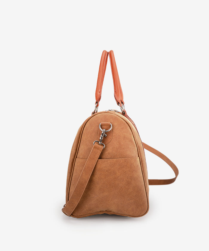 Trinity Ranch Aztec Tooled Leather Weekender Bag - Stylish Travel Duffel for Women & Men - Perfect for Weekend Getaways, Gym, Work & Overnight Trips