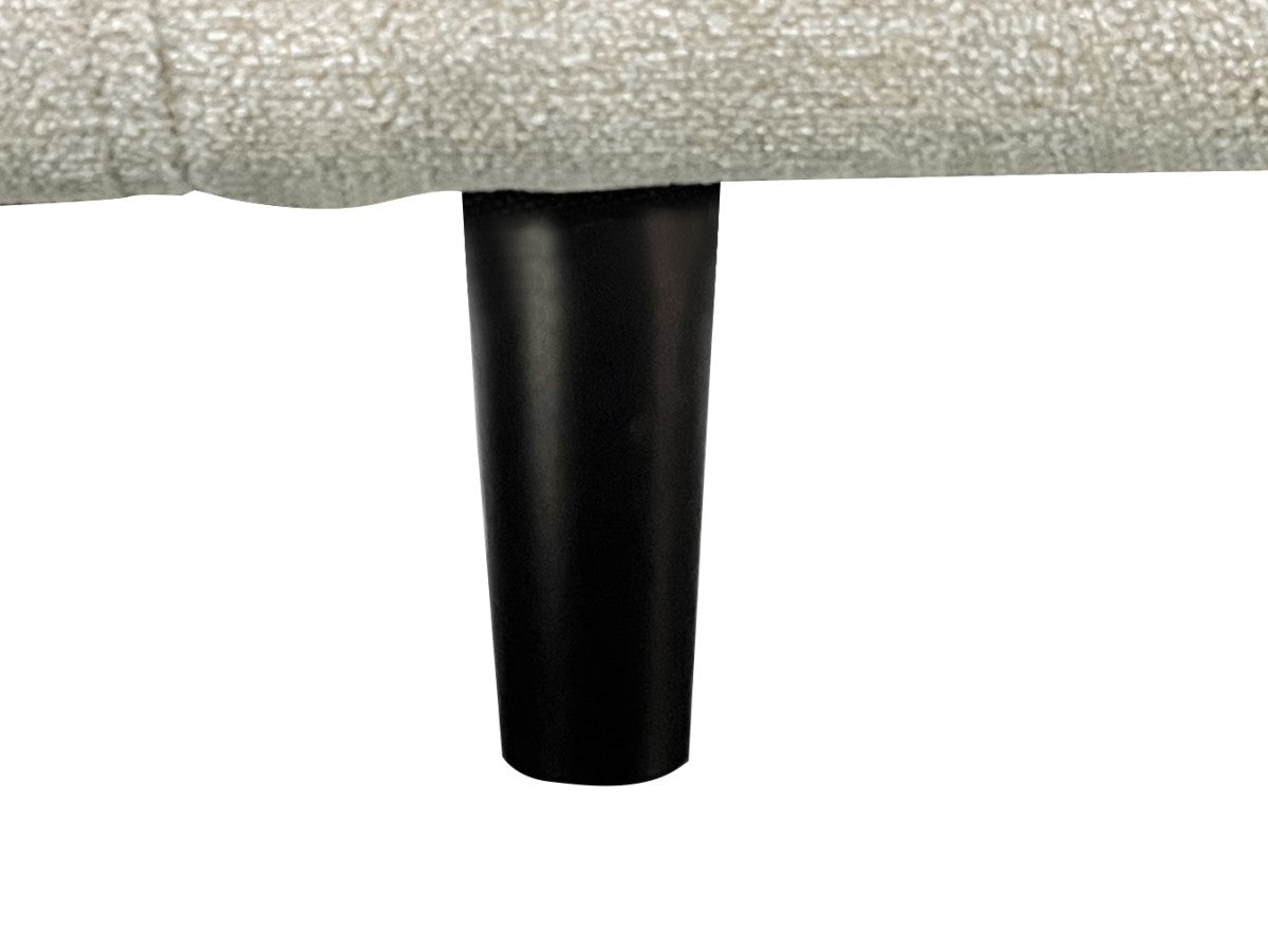 3-Seater Beige Sofa - Modern Comfortable Couch for Living Room, Lounge & Office - Soft Fabric Upholstery with Sturdy Frame