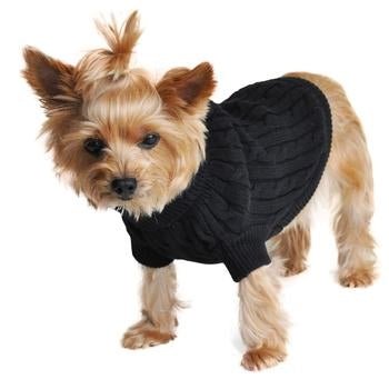 Premium Combed Cotton Cable Knit Dog Sweater - Soft & Warm Winter Pet Clothing - Cozy Outfit for Small Medium Large Dogs - Perfect for Cold Weather Walks & Indoor Comfort