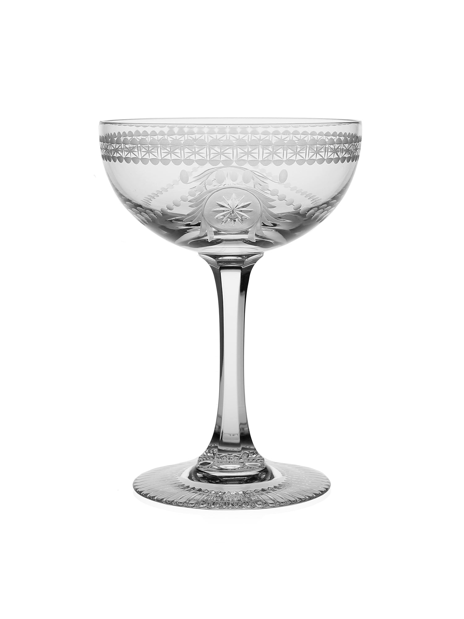 Elegant Pearl Champagne Coupe Glasses - Vintage Crystal Flutes for Wedding Toasts & Romantic Celebrations - Perfect for Anniversaries, Bridal Showers & Special Occasions