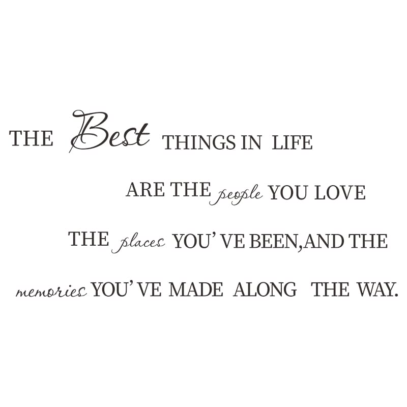 Literary Inspirational Wall Decals - Motivational Quotes Stickers for Living Room, Bedroom, Home Office & Study Decor