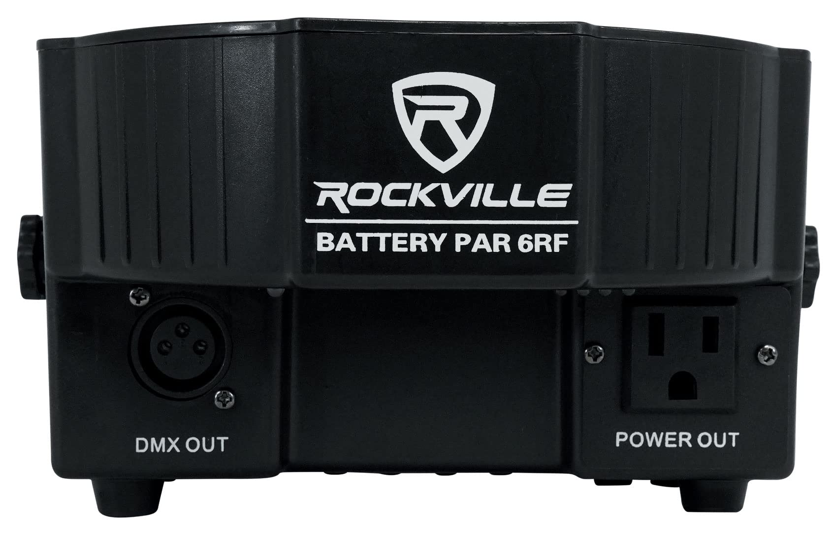 Rockville Rechargeable PAR 6RF Battery RGBWA+UV Wireless DMX Lights with RF Remote - Perfect for Stage Lighting, DJ Shows, and Live Events