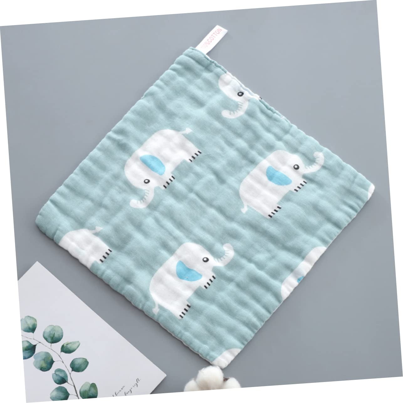 HEMOTON 18-Piece Face Towel Set - Soft Washcloths & Bibs for Babies, Adults, and Daily Use | Perfect for Bathing, Makeup Removal, and Mealtime Protection