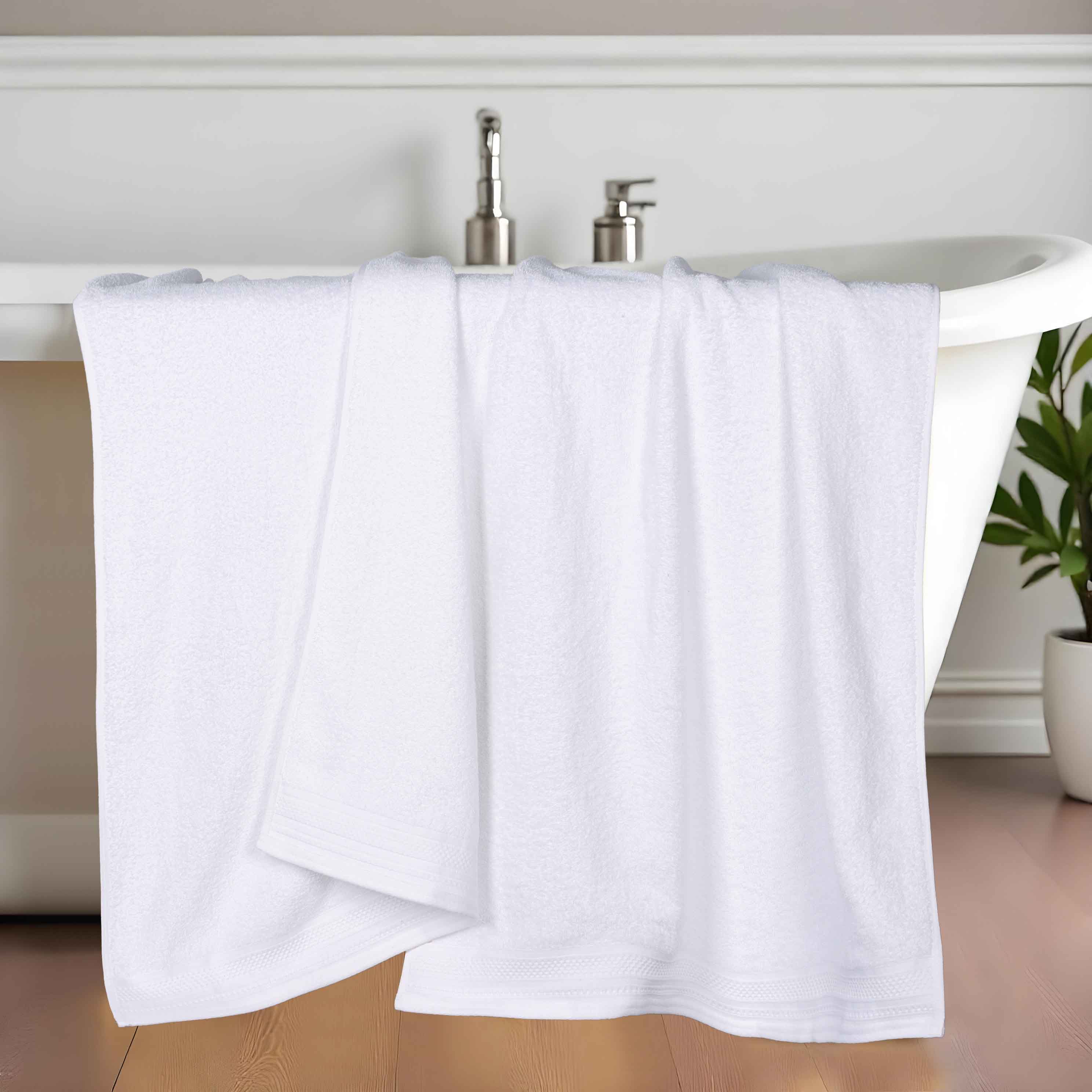 Premium Honeycomb Waffle Weave Cotton Bath Towels - Ultra Soft & Absorbent Luxury Bath Sheets Set of 2 for Spa, Hotel & Home Bathroom Use