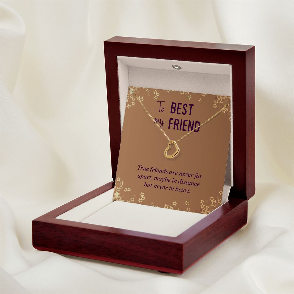 Best Friend Gifts for Women - Sterling Silver or 14K Gold Heart Necklace for Birthday, Christmas, Anniversary | Perfect for Valentine's Day, Bridesmaid Gifts & Friendship Jewelry