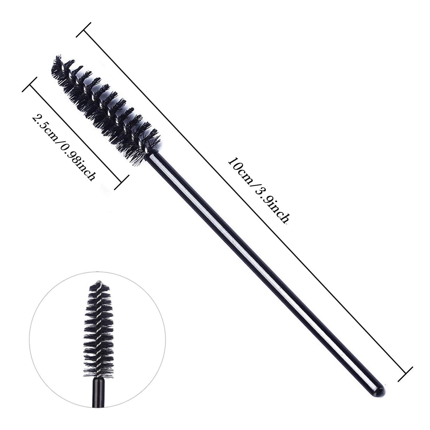 Verceys Disposable Eyelash Mascara Brushes - 6 Pack for Eyelash Extensions, Eyebrow Makeup & Professional Salon Use | Perfect for Home, Travel & Beauty Professionals