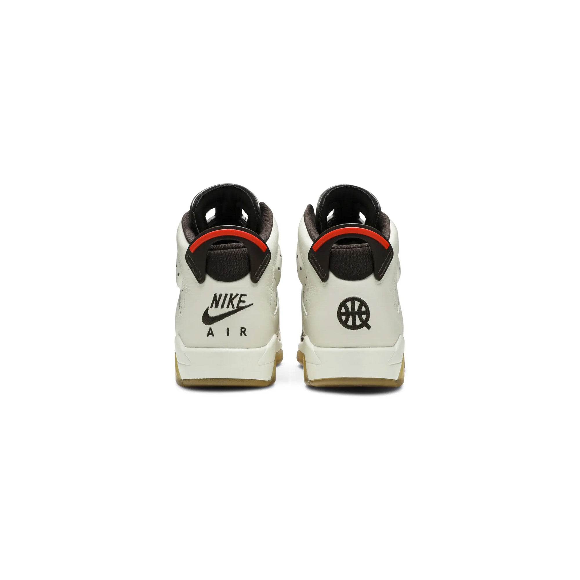Air Jordan 6 Retro 'Quai54' GS Basketball Shoes - Sail/Brown Colorway for Kids | Perfect for Streetwear & Basketball Games