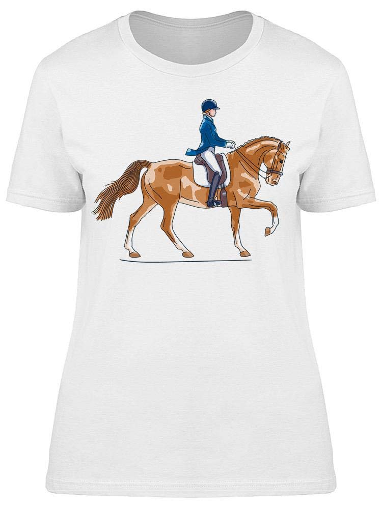 Smartprints Equestrian Women's T-Shirt - Horse Riding Graphic Tee for Equestrian Lovers | Perfect for Horseback Riding, Barn Days & Country Fashion