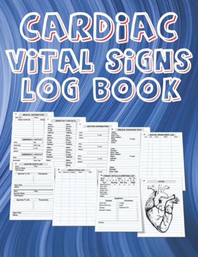 Heart Rate & Blood Pressure Log Book - Health Tracker for Daily Monitoring