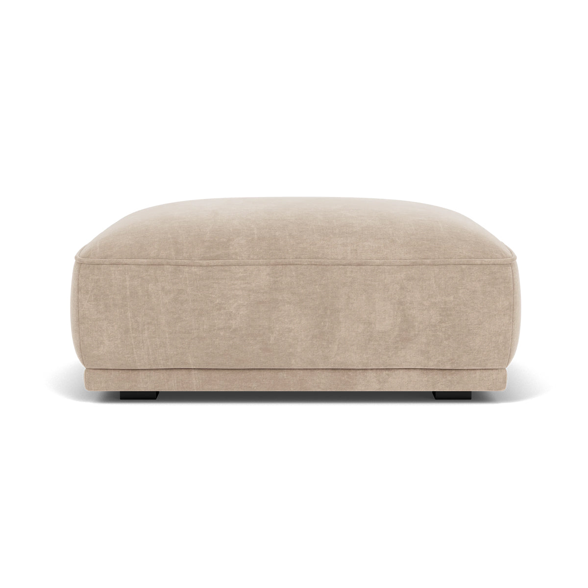 Leonora Fabric Storage Ottoman with Tufted Top - Stylish Footrest, Coffee Table & Extra Seating for Living Room, Bedroom & Dorm
