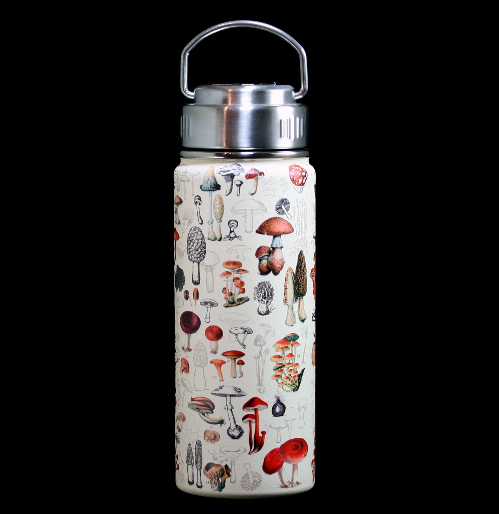 Premium Stainless Steel Vacuum Insulated Mushroom Flask - Double Wall Thermos for Hot & Cold Beverages - Perfect for Camping, Hiking, and Outdoor Adventures