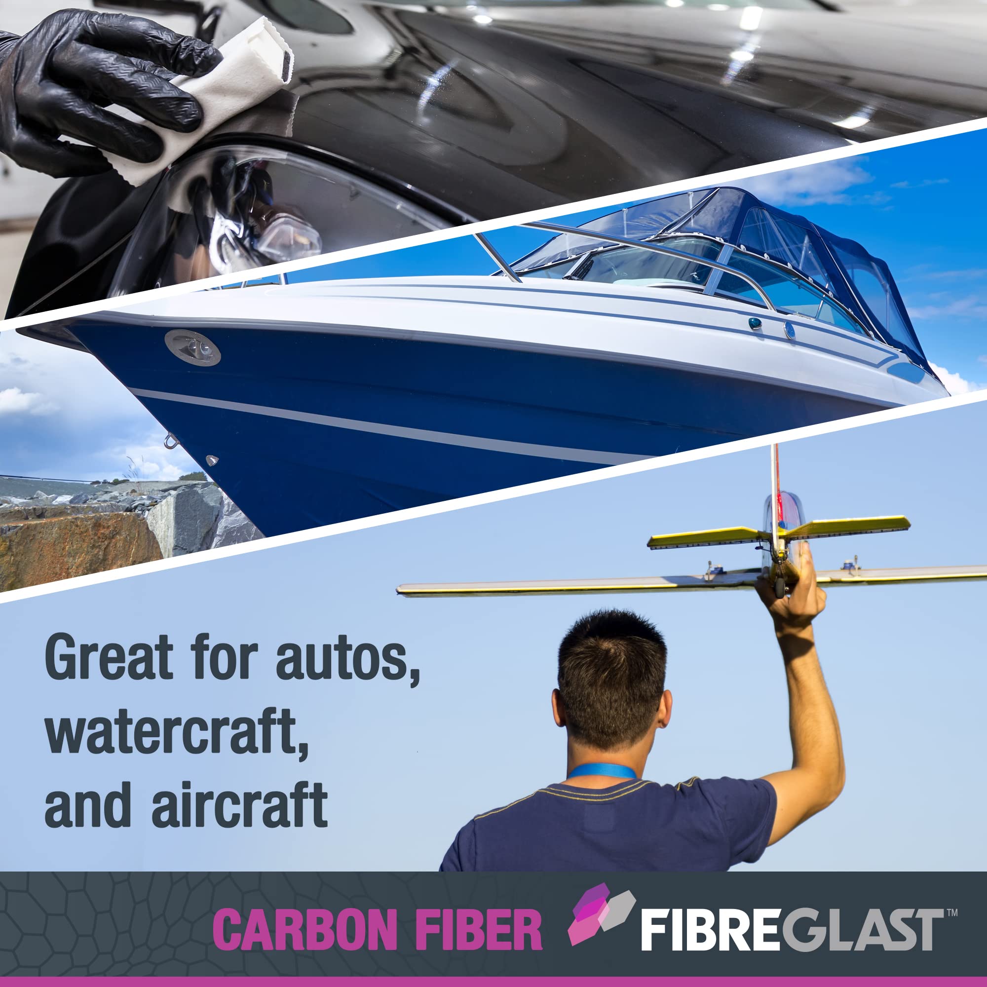 High Strength Carbon Fiber Cloth Mat - 6oz Lightweight Graphite Fabric for Auto, Aerospace & Marine Applications - Epoxy Resin Compatible Black Fabric (3 Yards) - Made in USA - Perfect for DIY Car Parts, Boat Repairs & RC Aircraft Construction