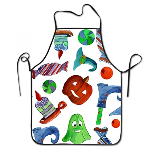 Premium Polyester Chef Apron for Cooking & Grilling - 28.3x20.4 Inch BBQ Smock with Pockets - Perfect for Home Kitchen, Outdoor BBQ, and Professional Culinary Use