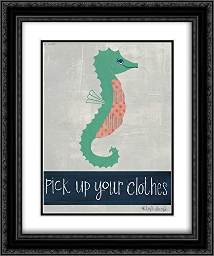 15x17 Black Ornate Framed Double Matted Museum Art Print - 'Pick Up Your Clothes' by Katie Doucette | Elegant Wall Decor for Living Room, Bedroom & Office