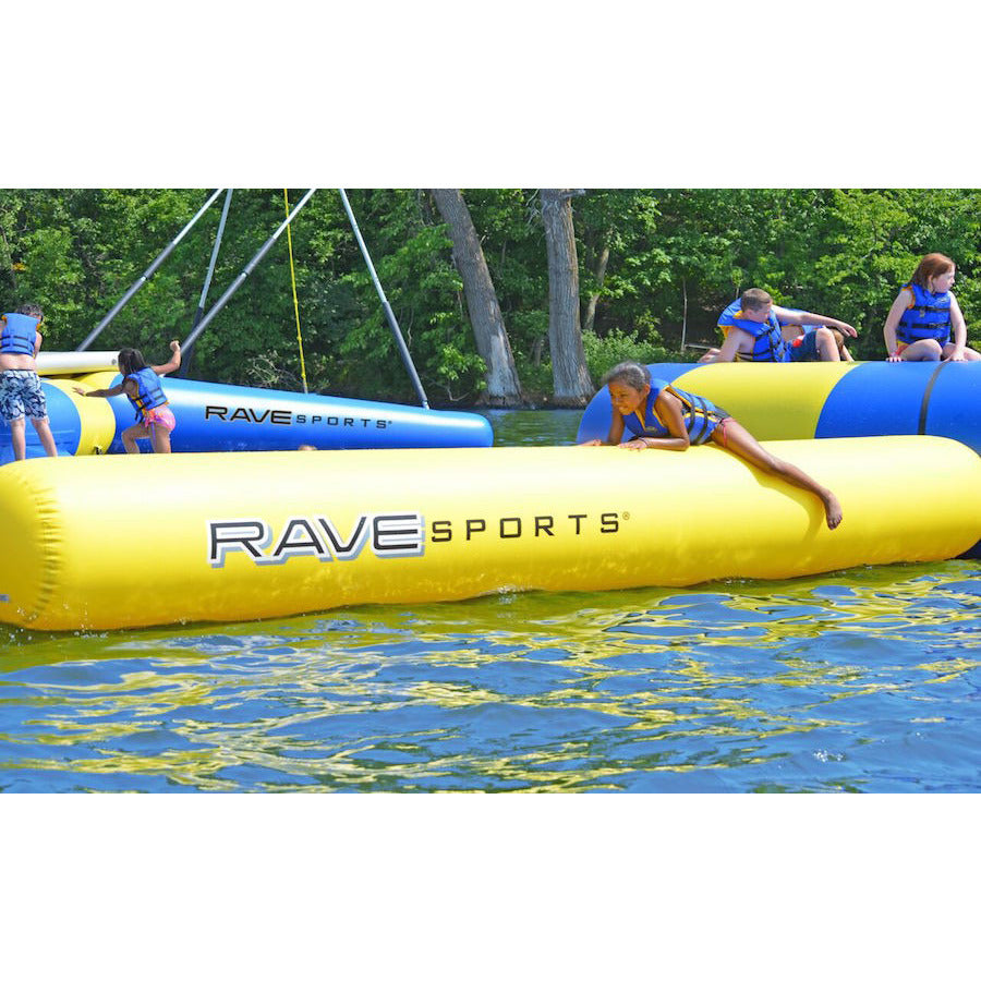 Rave Aqua Log Water Trampoline Attachment - Floating Bounce Accessory for Lake & Pool Fun | Perfect for Summer Water Games & Backyard Parties