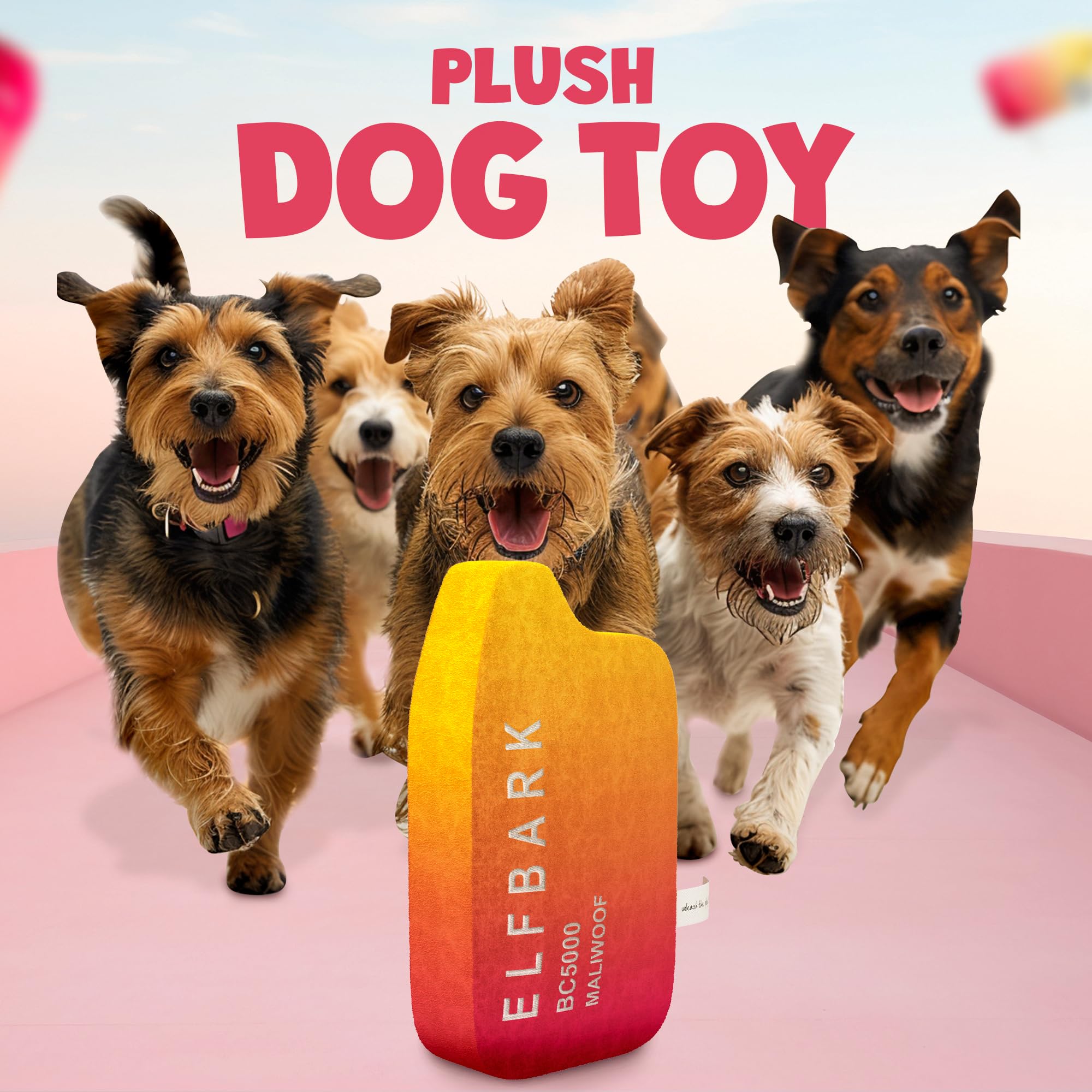 **Squeaky Funny Dog Toys - Cute Parody Chew Toys for Small, Medium & Large Dogs - Puppy Birthday Gifts & Interactive Playtime - Perfect for Indoor & Outdoor Fun**