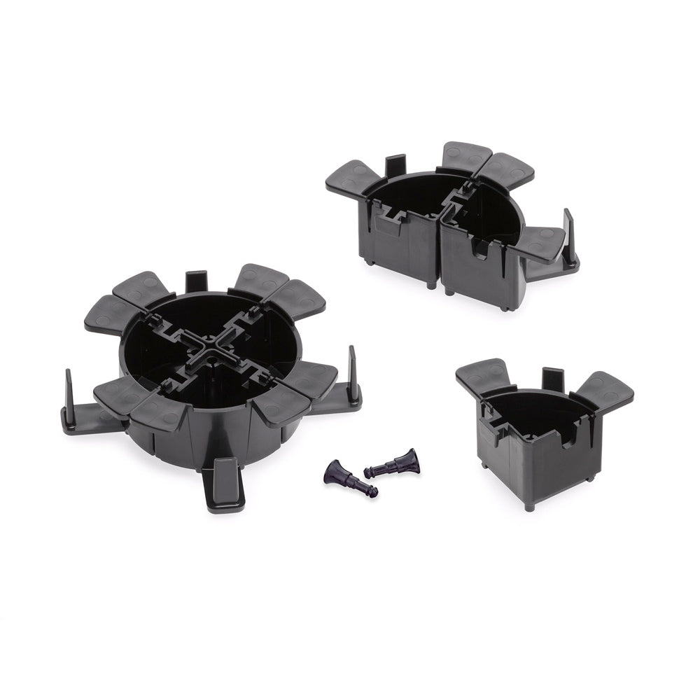 5R100 14R Fiber Cable Management Quarter Round Ring Kit - Organize and Protect Fiber Optic Cables for Home & Office Network Setup