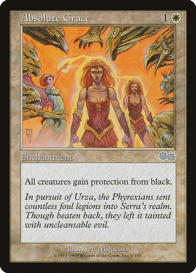 Absolute Grace MTG Card - Urza's Saga Expansion | Rare Magic: The Gathering Collectible for Deck Building & Commander Games