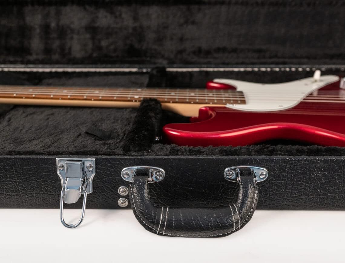 Upstart Electric Bass Guitar Case - Durable Black Gig Bag for Travel & Storage | Perfect for Musicians, Performances & Band Practice