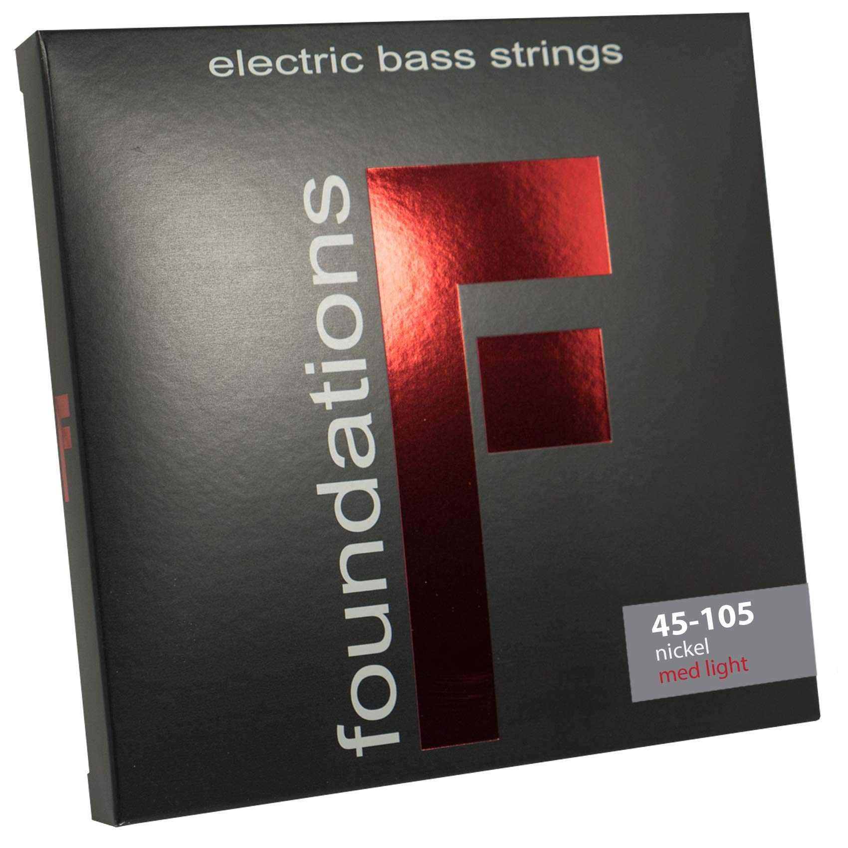 SIT Strings Foundations Nickel Bass Guitar Strings (S.I.T.) - 4-String Bass Medium-Light 45-105 Gauge (FN45105L) for Rock, Jazz & Studio Recording