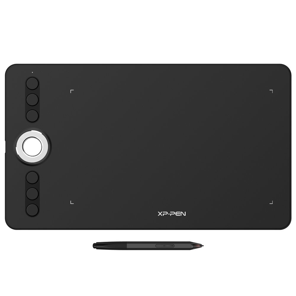 XP-PEN Deco 02 Graphic Drawing Tablet with Battery-Free Pen - 8192 Pressure Levels, Eraser & Express Keys (Black) | Perfect for Digital Art, Animation & Online Teaching