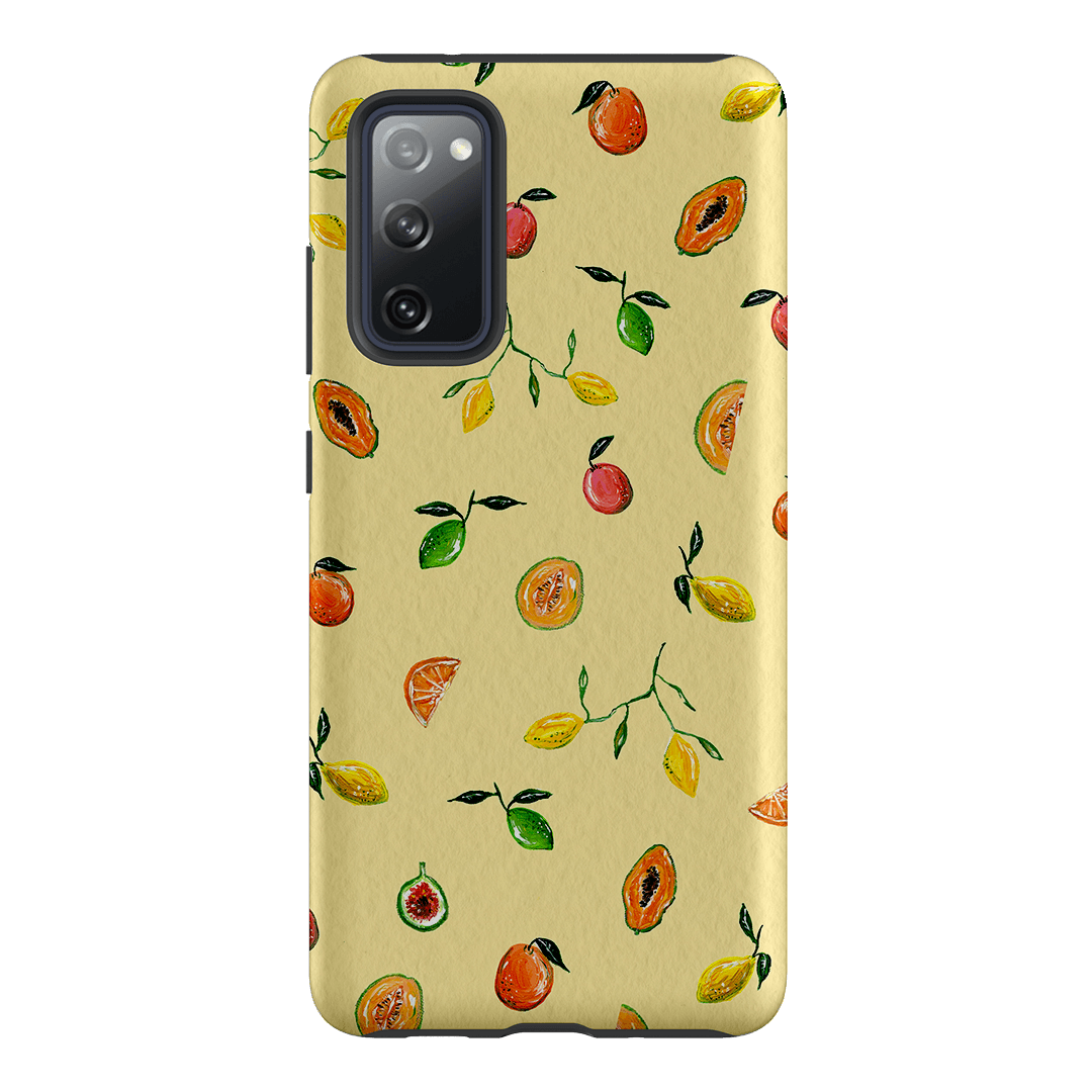 Golden Fruit iPhone Case - Trendy & Protective Phone Cover for iPhone 12/13/14 Pro Max - Perfect for Summer, Beach & Vacation Style