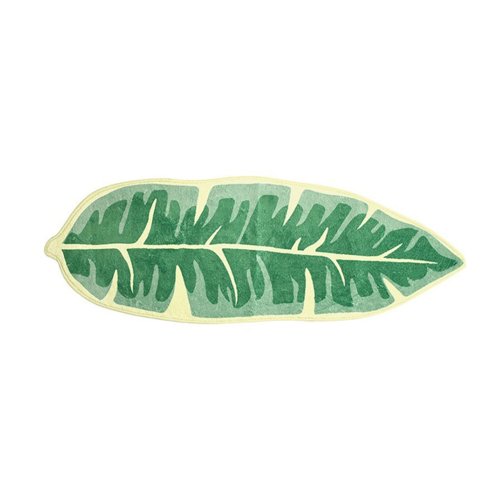 HEMOTONE Modern Leaf Pattern Bath Mat - Non-Slip Waterproof Microfiber Rug for Bathroom, Shower & Living Room - Soft Absorbent Floor Mat for Home Decor (Color A) | Perfect for Bathrooms, Bedrooms & Entryways