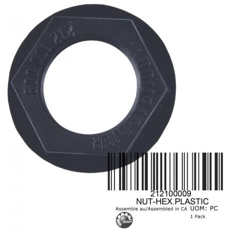 BRP Hex Plastic Nut - Durable Nylon Lock Nut for Automotive, Machinery & DIY Projects | Corrosion-Resistant & Vibration-Proof Fastener