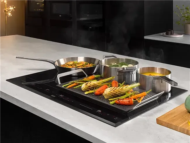 AEG 60cm Built-in Induction Cooktop with Touch Control - Fast, Energy Efficient Cooking for Home Kitchens & Restaurants