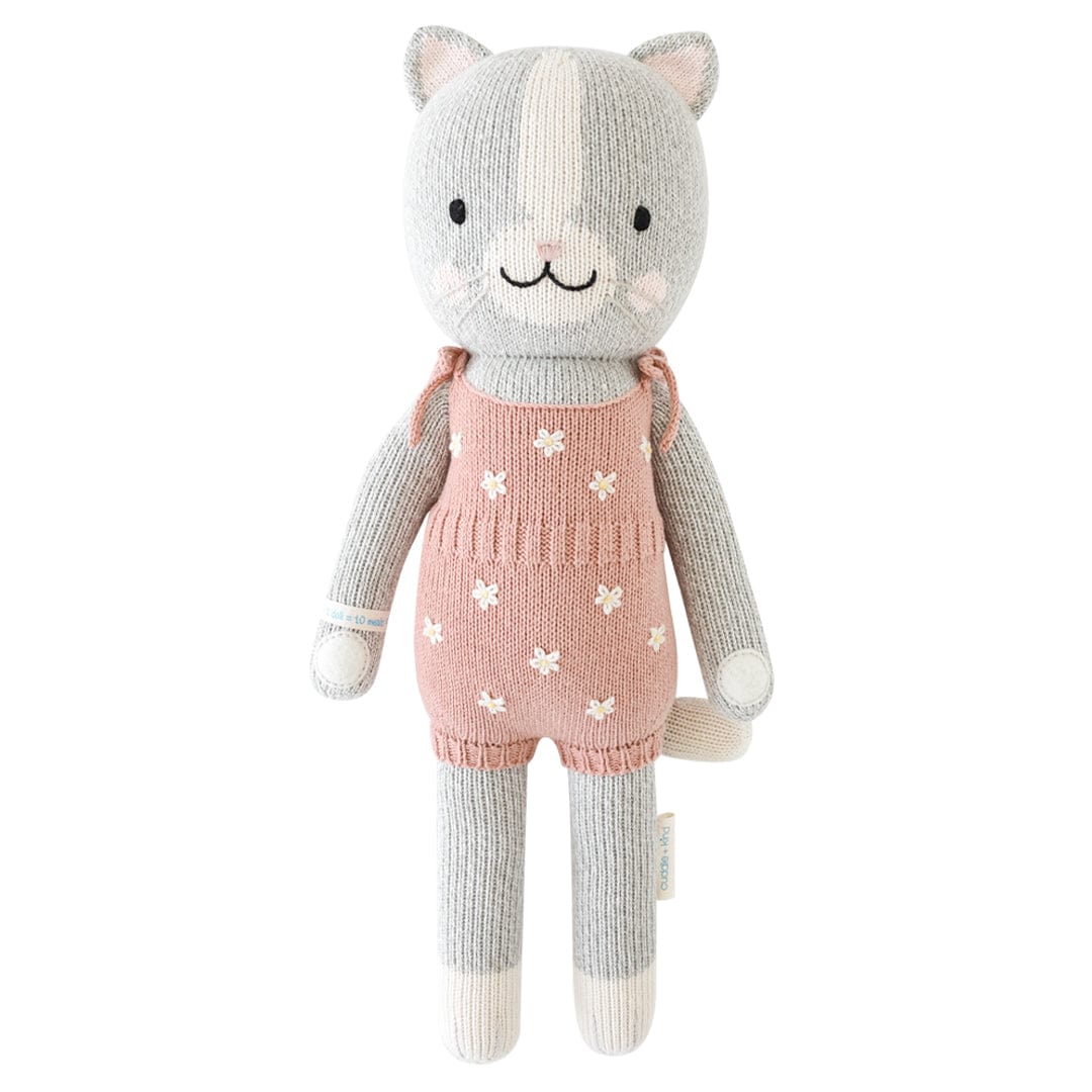 Cuddle+Kind Daisy the Kitten Plush Toy - Soft & Huggable Little Stuffed Animal for Kids | Perfect for Bedtime, Playtime & Gifts