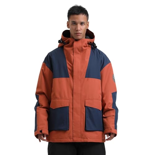 Brick Red Navy Blue