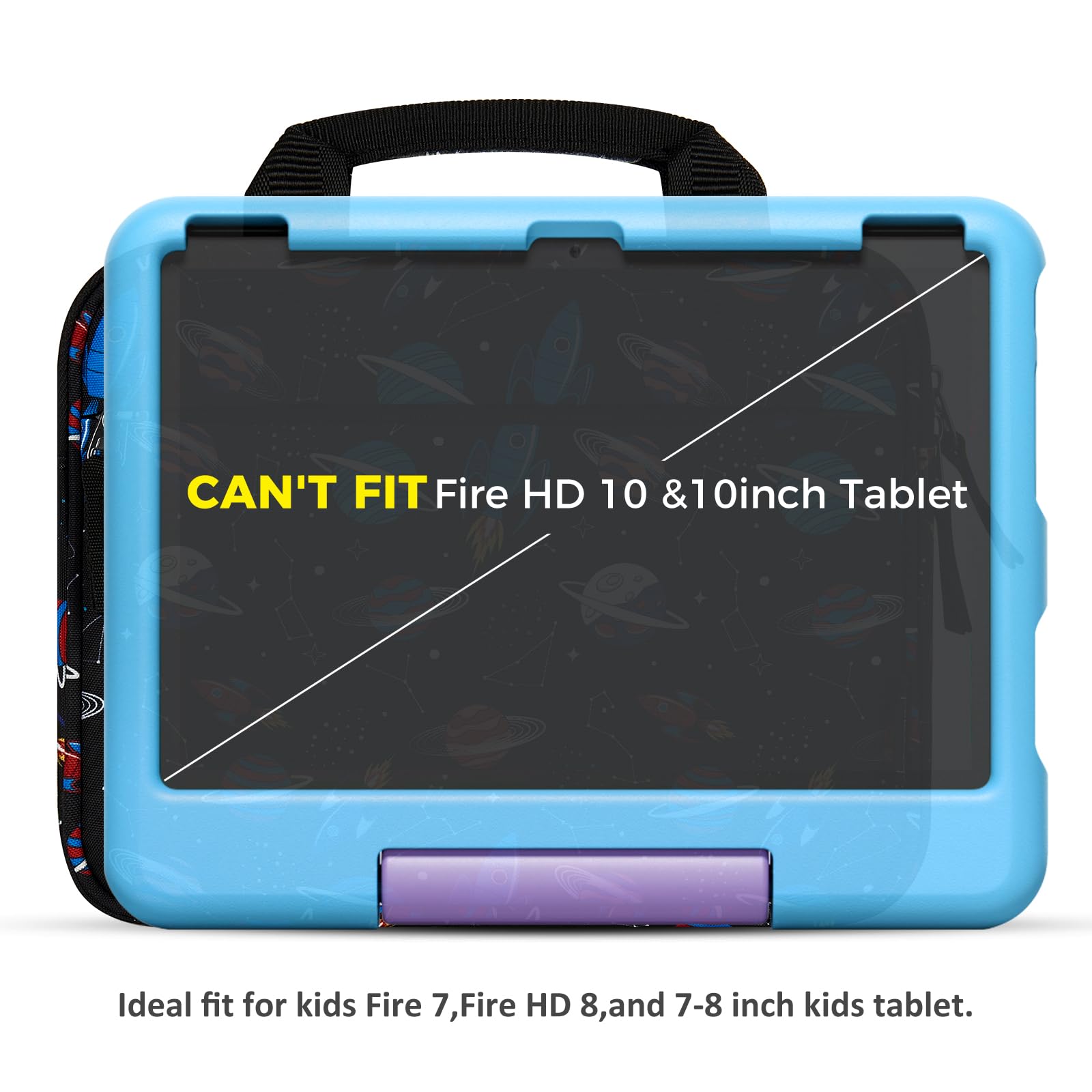 Choco Mocha Kids Tablet Sleeve Bag for Boys & Girls (10-12.5 Inch) - Protective Case for iPad, Kindle, Fire HD - Perfect for School, Travel & Home Use