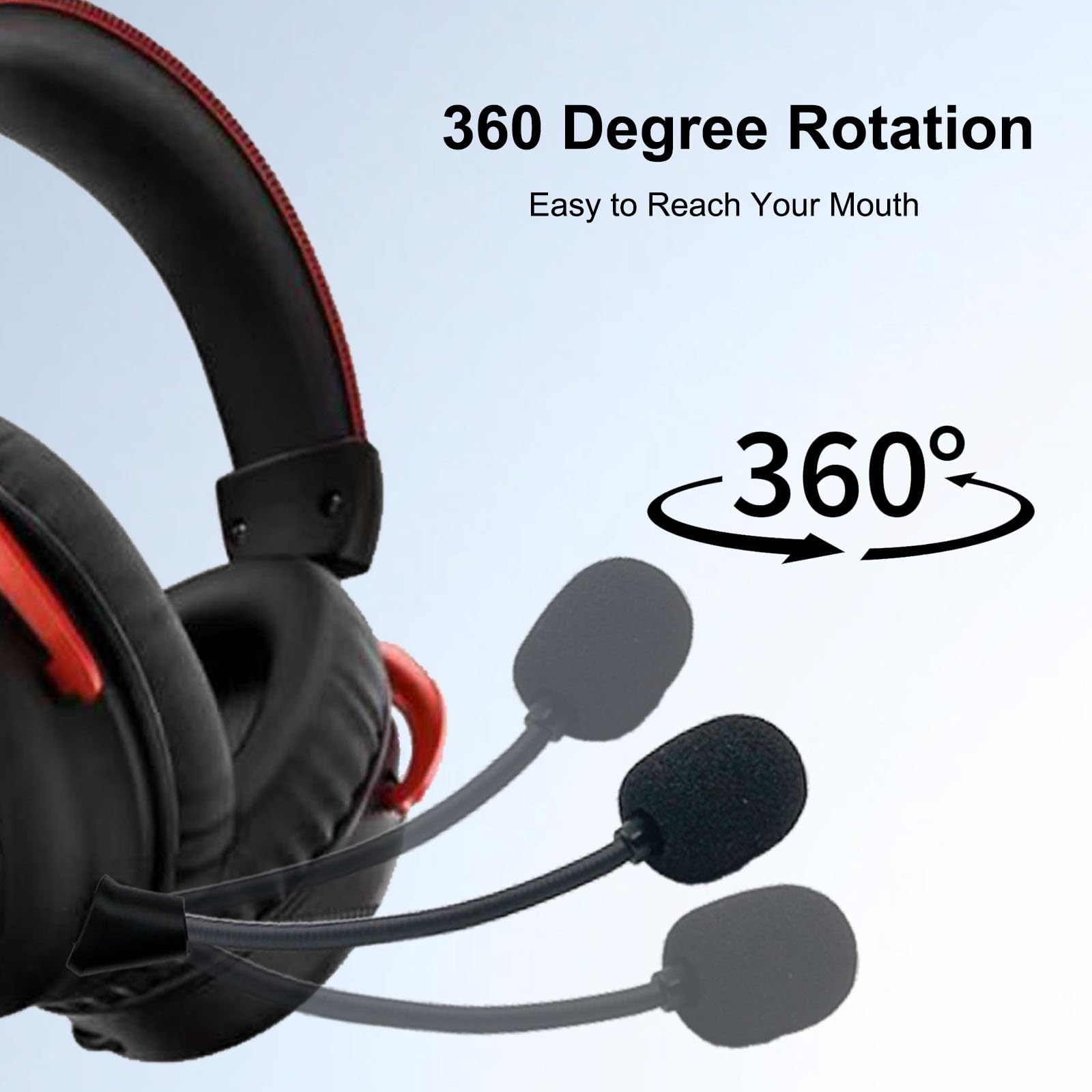 HyperX Cloud 2 II Wireless Gaming Headset Replacement Microphone - Noise Cancelling Detachable Mic for PS5, Xbox Series X/S, PS3 & PC (3.5mm, Black) - Perfect for Streaming, Online Gaming & Voice Chat