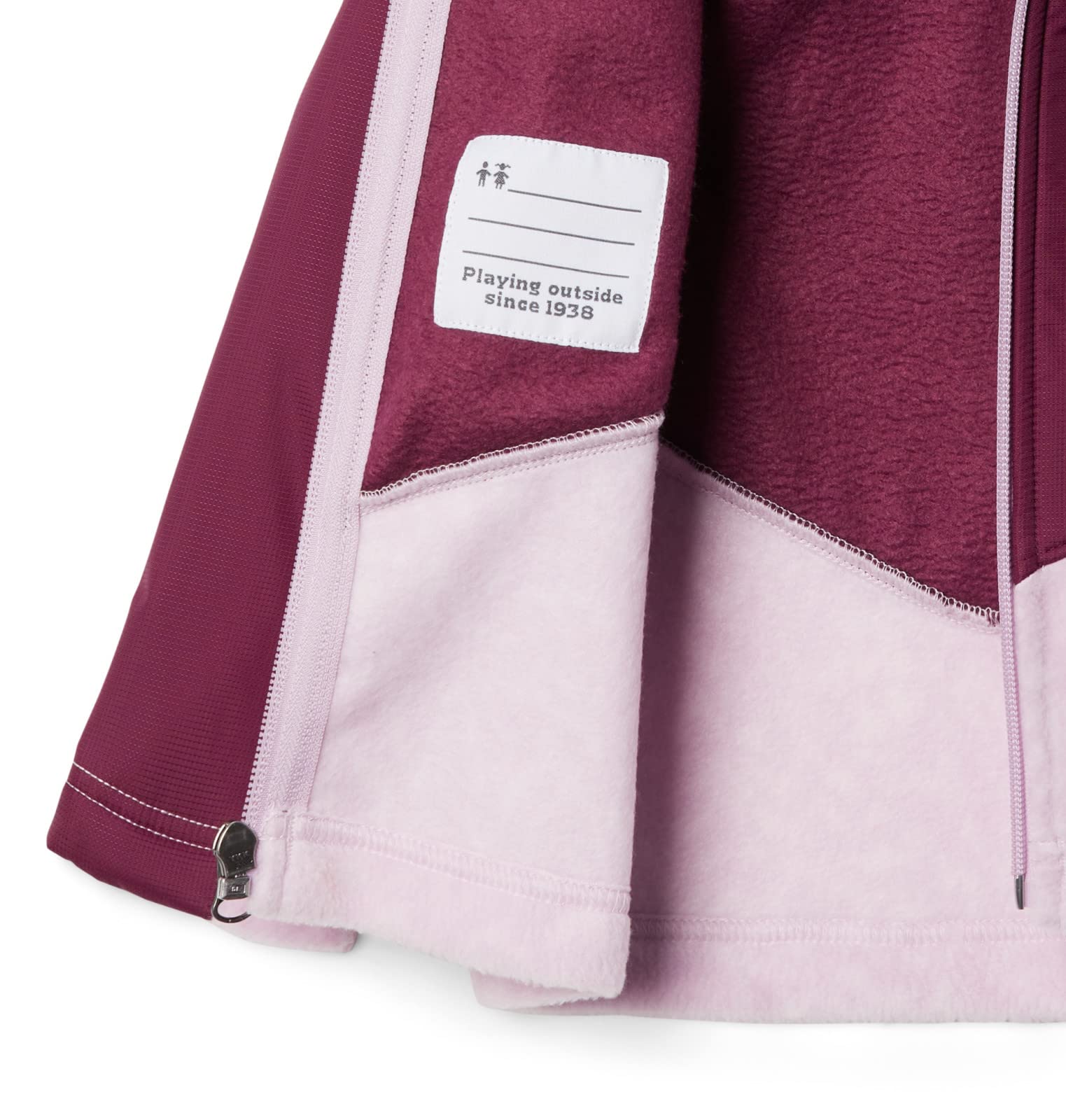 Columbia Baby Girls' Steens Mountain Overlay Hoodie - Warm Fleece Jacket for Toddlers, Outdoor Play & Winter Adventures