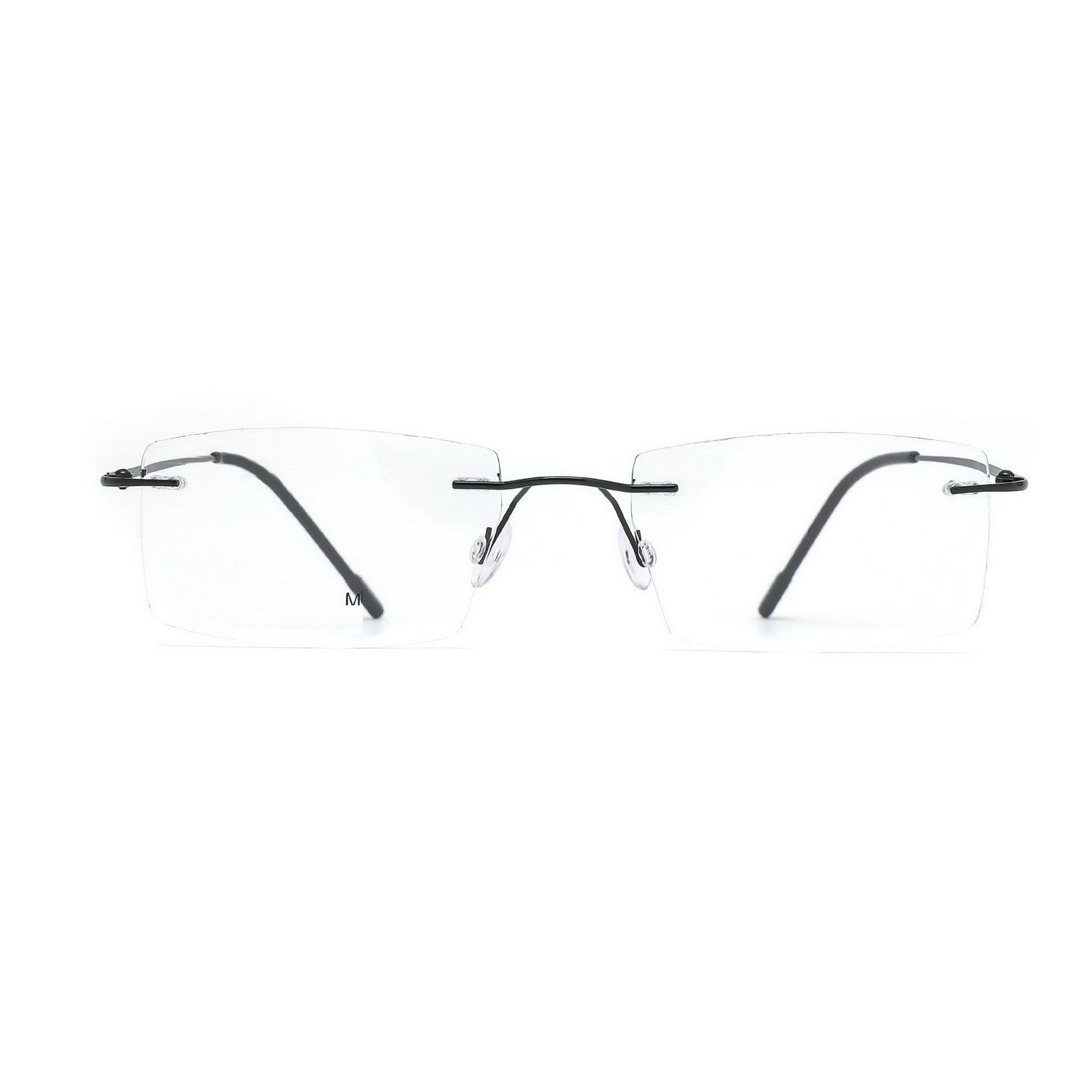 Stylish Rectangular Executive Rimless Glasses for Men & Women - Premium Lightweight Eyewear for Office, Business Meetings & Professional Settings