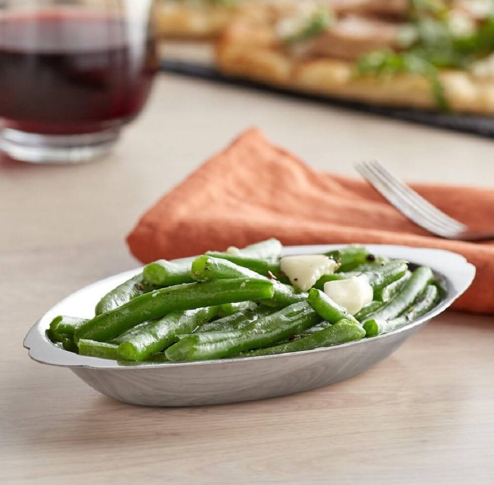 Soro Essentials - Set of 2 Stainless Steel 8 oz Oval Au Gratin Dishes for Baking, Serving Lasagna, Casseroles & Cobblers - Perfect for Individual Portions, Dinner Parties & Holiday Entertaining