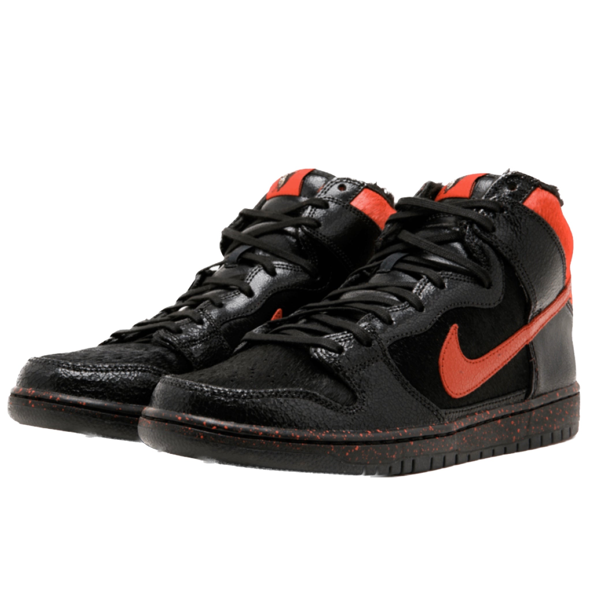 Nike SB Dunk High Krampus Black Gym Red Basketball Shoes - Stylish Sneakers for Skateboarding, Streetwear & Casual Wear