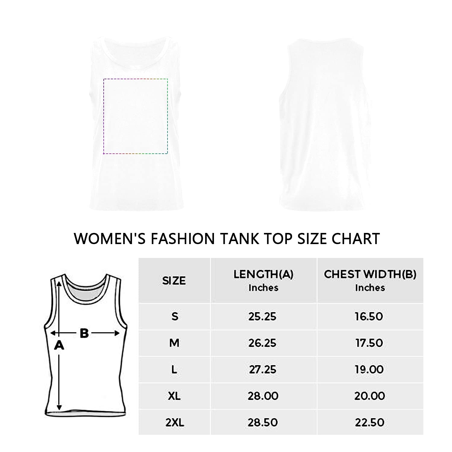 Custom Photo & Text Tank Tops for Women - Personalized Summer Fashion Tops - Perfect for Beach Outings, Music Festivals & Casual Wear