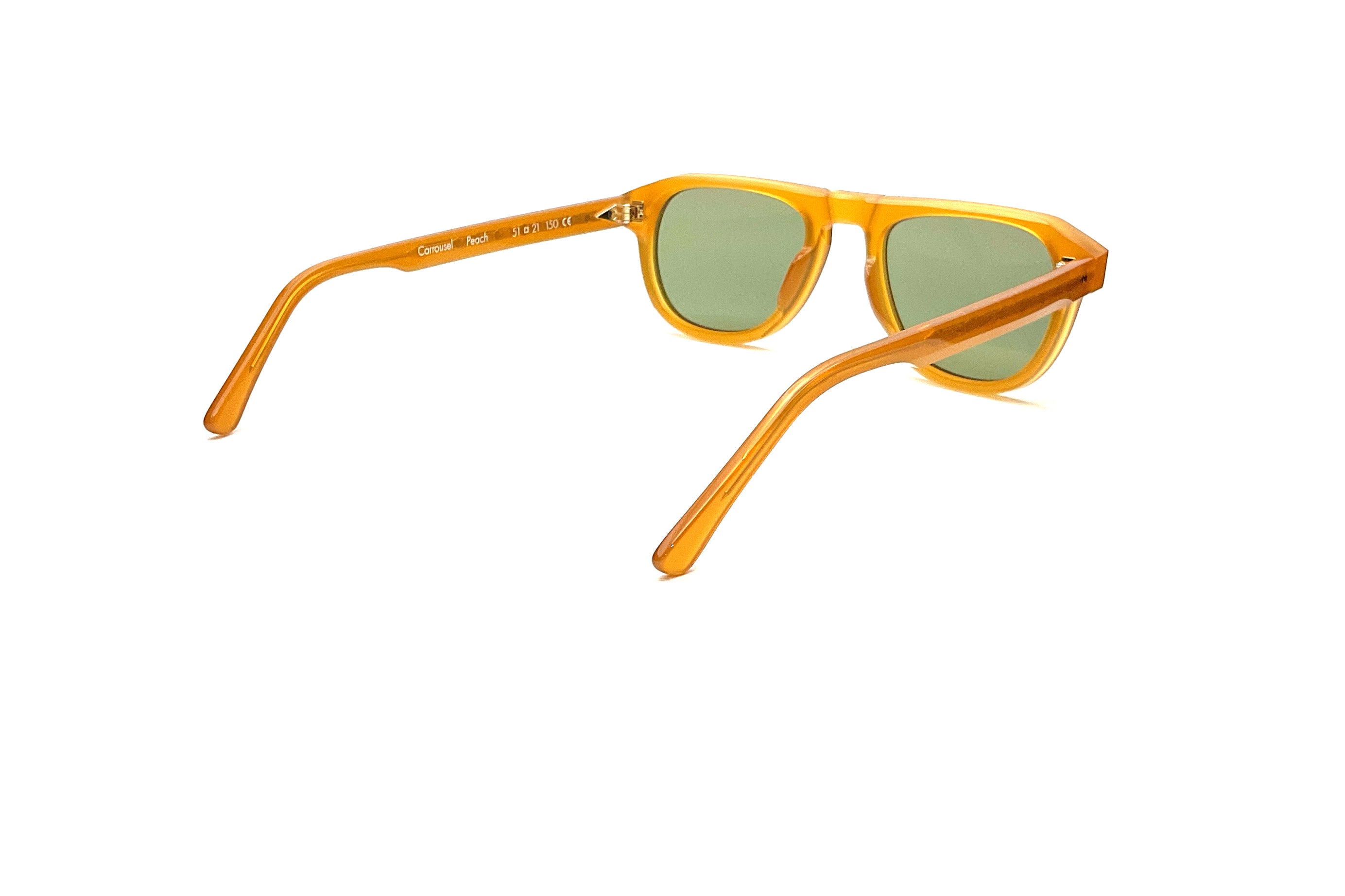 Ahlem Carrousel Sunglasses - Peach & Khaki Light Polarized UV Protection for Women | Fashionable Outdoor Accessories for Beach, Driving & Travel