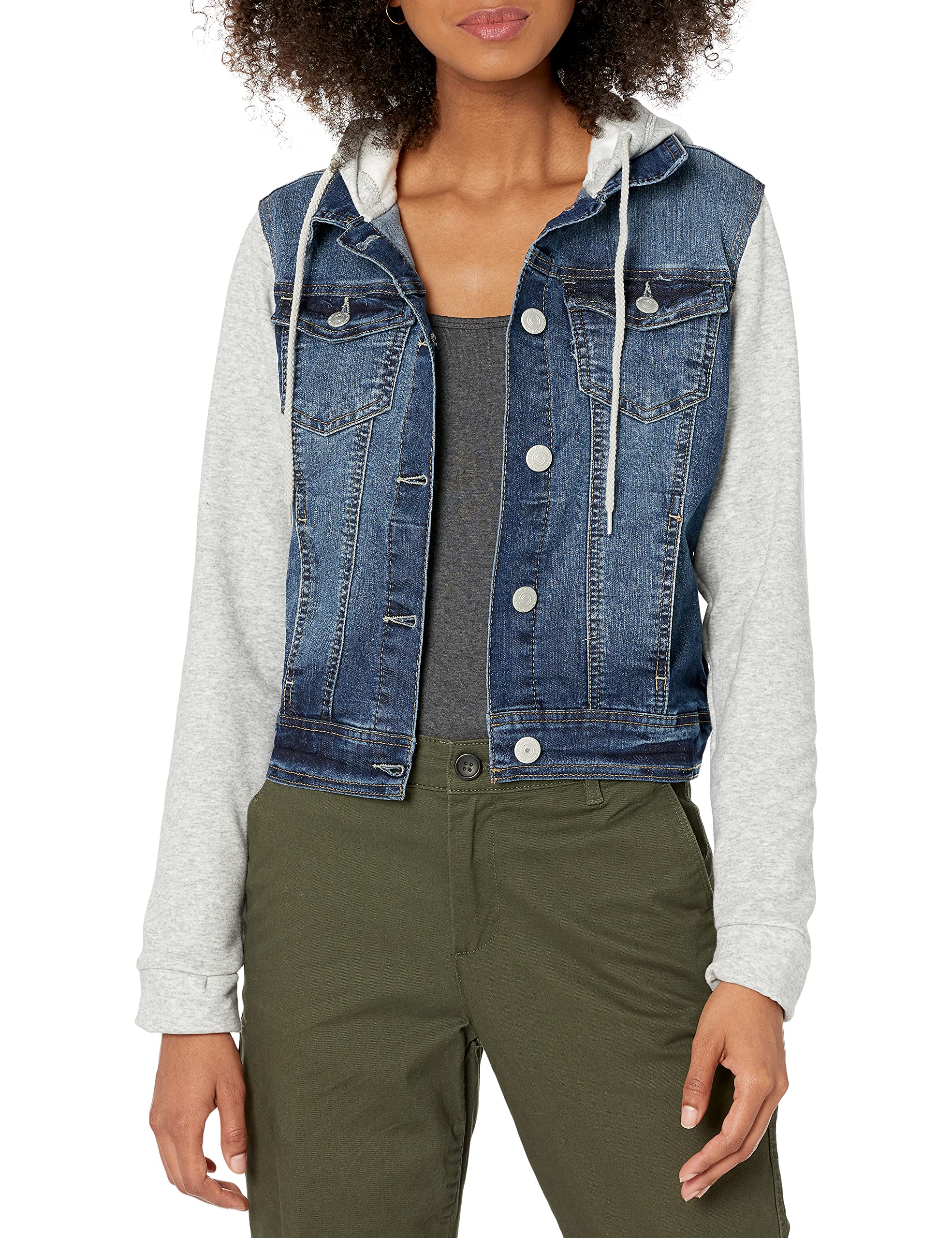 Women's Dreamer Denim Jacket - Stylish Distressed Denim Jacket for Juniors (Standard & Plus Sizes) | Perfect for Casual Outfits, Layering & Everyday Wear