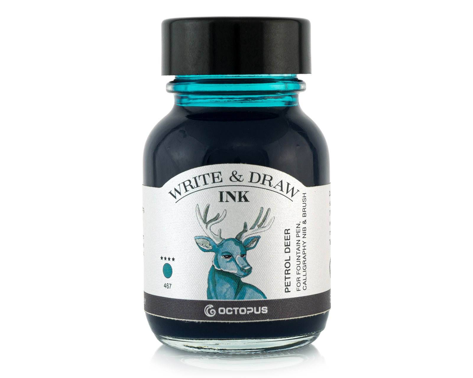Octopus Ink for Writing & Drawing - 50ml Bottle - Perfect for Calligraphy, Art Projects, and DIY Crafts