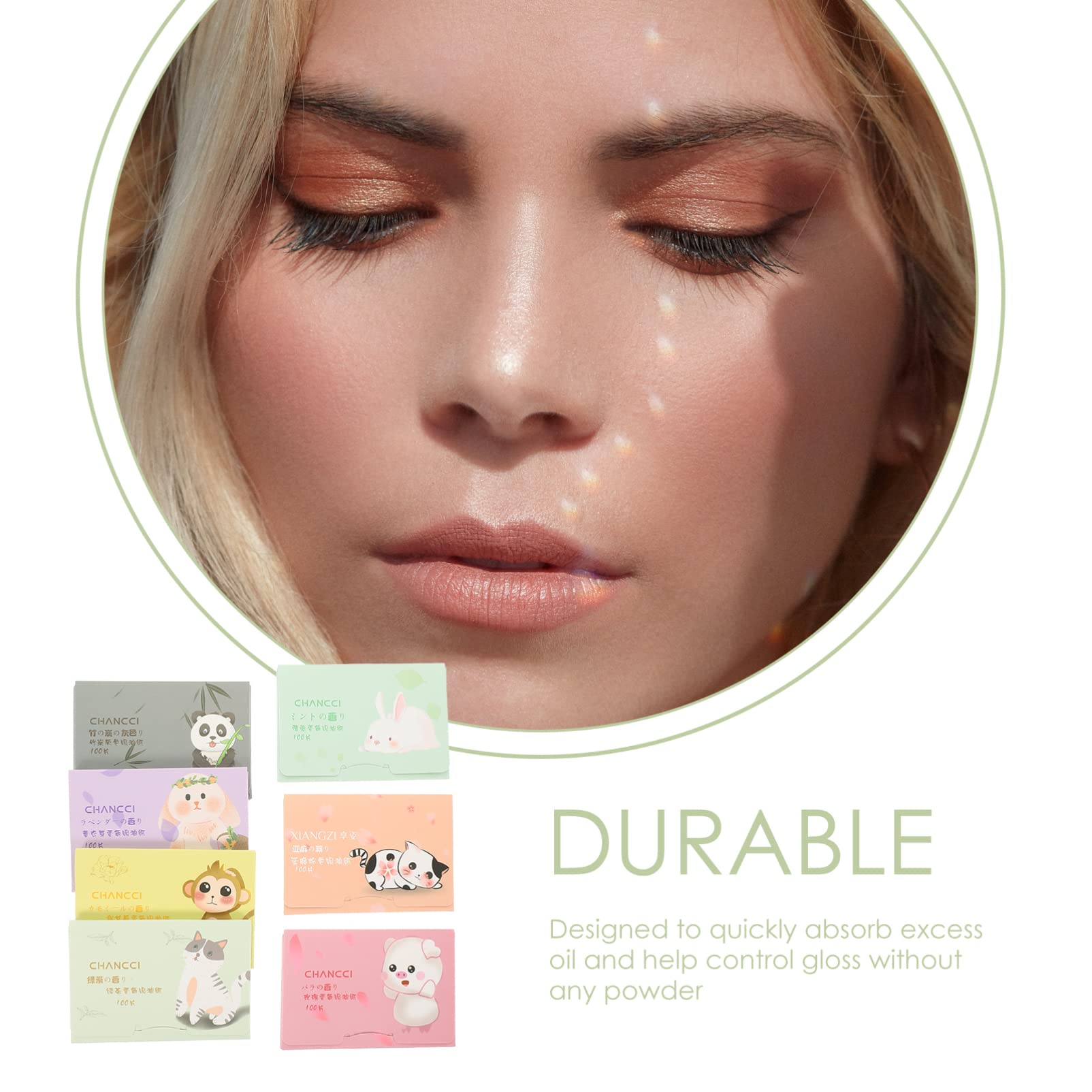 Beatifufu 700pcs Oil Absorbing Blotting Papers for Oily Skin - Facial Oil Control Sheets, Matte Finish Blotting Pads, Makeup Removing Wipes - Perfect for On-the-Go Shine Control & Touch-Ups