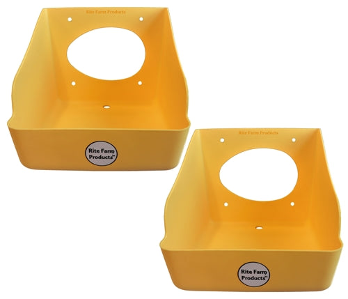 2 Pack Durable Plastic Nesting Boxes for Chicken & Poultry - Egg Laying Boxes for Hens, Coop Accessories (Use in Chicken Coops, Backyard Farms & Poultry Houses)
