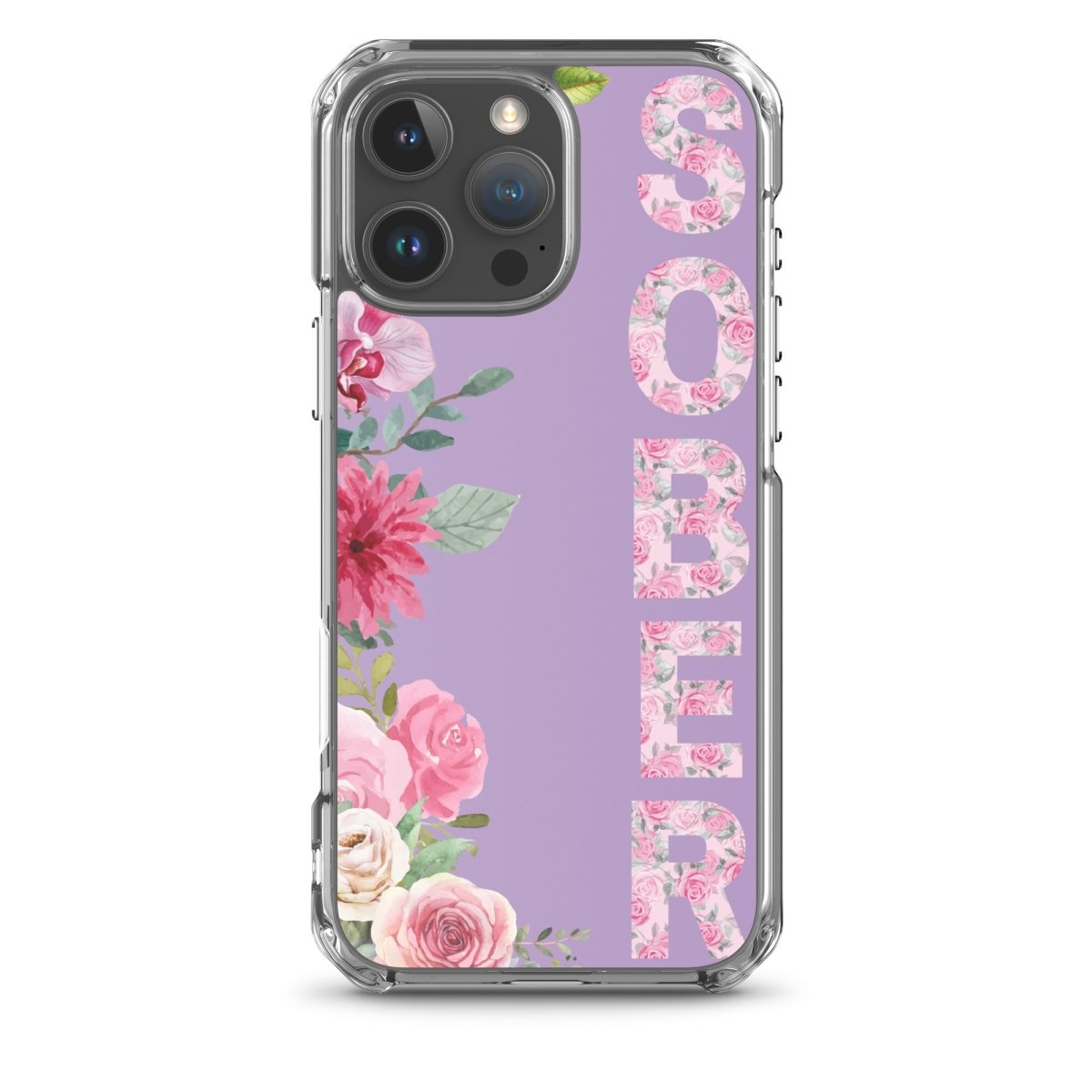 SOBER Rosé Chinoiserie iPhone Case - MagSafe® Compatible Protective Cover for iPhone 13/14/15 Pro - Elegant Floral Design for Women - Perfect for Daily Use, Office & Travel