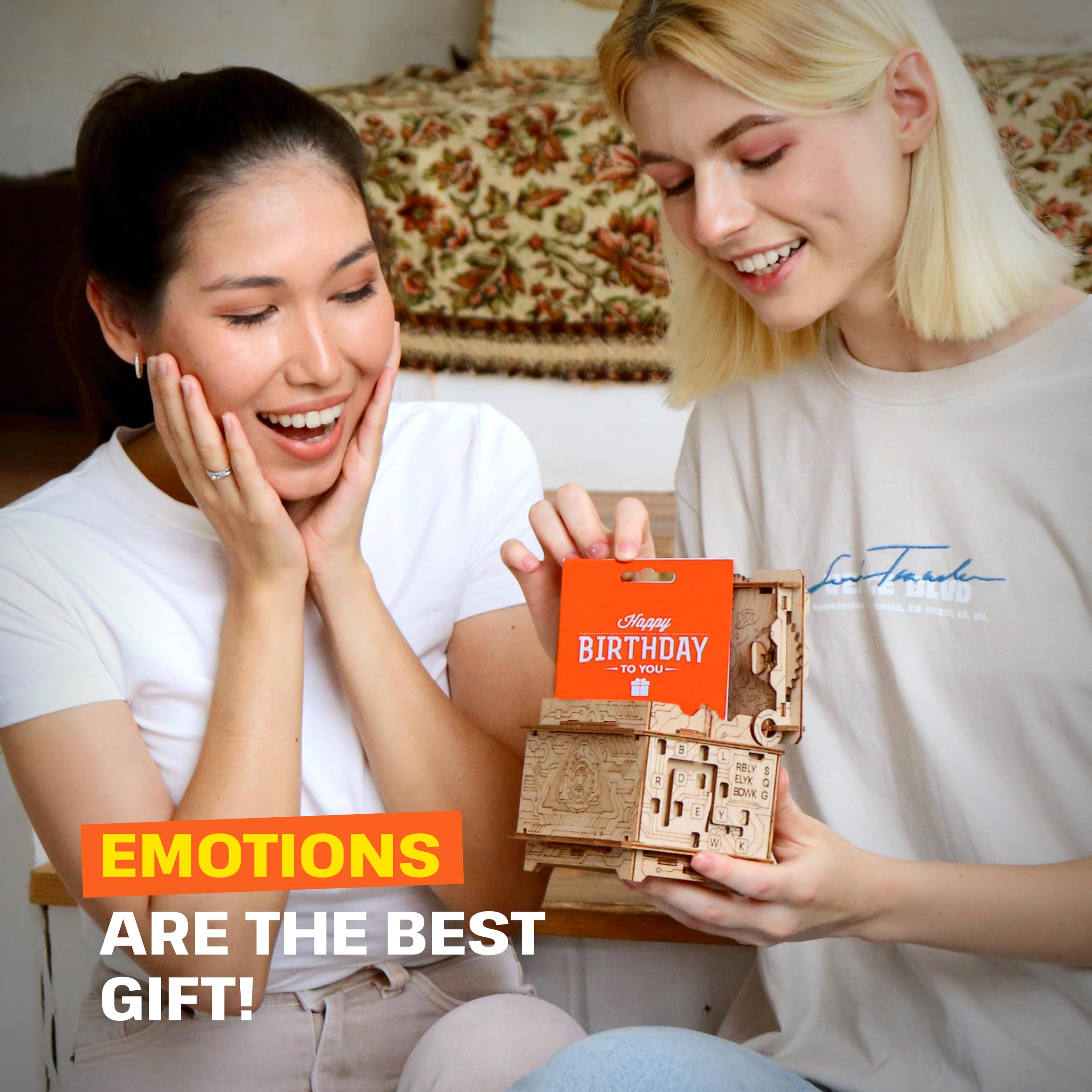 ESC WELT Orbital Box - Creative Money Gift Box for Cash, Gift Cards & Vouchers - Elegant Bridesmaid Proposal Jewelry Box - Challenging 3D Puzzle Gift for Adults with Lid - Unique Present for Birthdays, Anniversaries & Special Occasions - Perfect for Wedding Favors, Bridal Showers & DIY Gift Wrapping