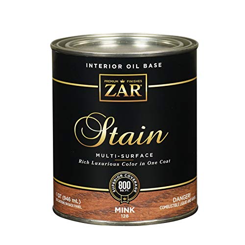 Zar 12812 1 Quart Early American Oil-Based Wood Stain - Perfect for Furniture, Cabinets, and DIY Woodworking Projects
