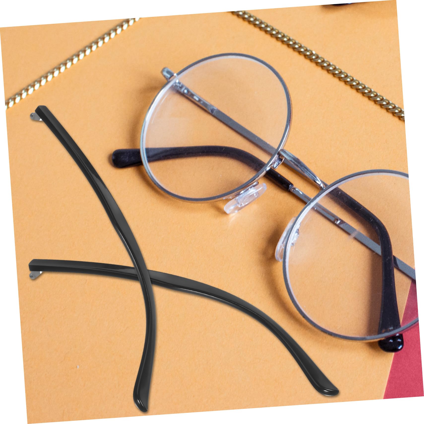 GOOHOCHY Universal Glasses Arm Replacement Kit - Metal Eyeglass Frame Repair Parts for Broken Arms & Legs | Durable & Adjustable Fit for Most Eyewear | Perfect for Home, Office & Travel Use