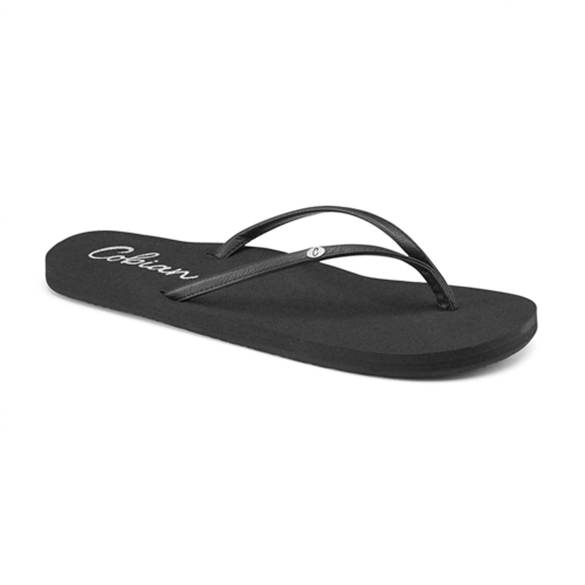 Cobian Nias Bounce Women's Comfortable Black Sandals for Walking, Beach & Summer Outfits