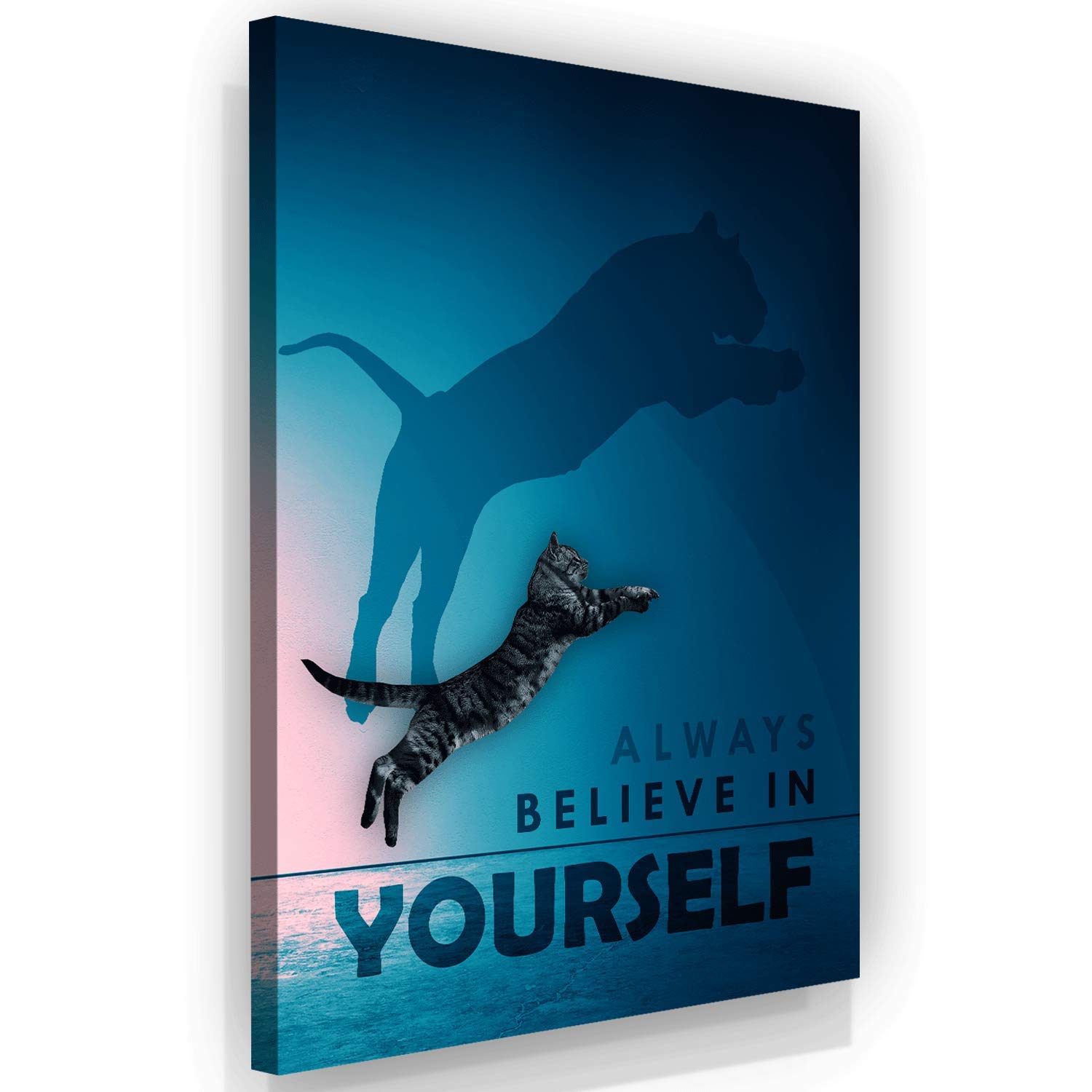 Believe In Yourself Motivational Wall Art Canvas Print - 40